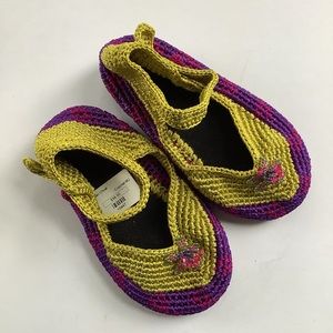 Hand crochet girls slippers from Bali NEW